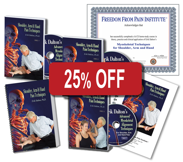 Shoulder, Arm & Hand Course Home Study materials. Includes DVD's, Manual and Certificate