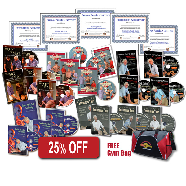 25% off the Advanced Bundle Product DVD's, books, gym bag and Certificates
