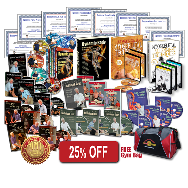 25% off the Complete Library Bundle Product DVD's, books, gym bag and Certificates