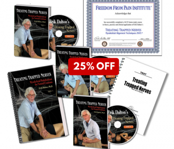 25Off-TreatingTrappedNerves-600×600 25%Off Treating Trapped Nerves home study course materials. Includes: DVD, manual, certificate