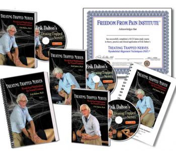 Treating Trapped Nerves Home Study materials. DVD, Manual, Certificate